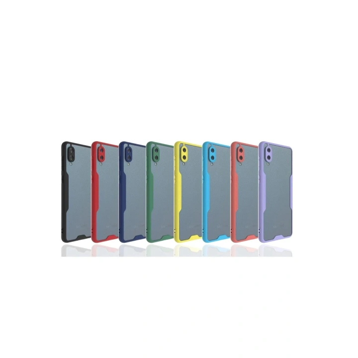 Mey İthalat®  Samsung Galaxy A02 Kılıf Platin Silikon - Mavi