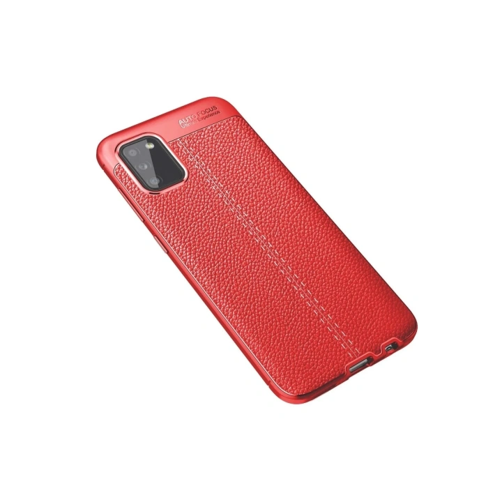 Mey İthalat®  Samsung Galaxy A02S Kılıf Auto Focus Kapak - Kırmızı
