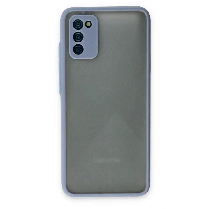 Mey İthalat®  Samsung Galaxy A02S Kılıf Montreal Silikon Kapak - Gri