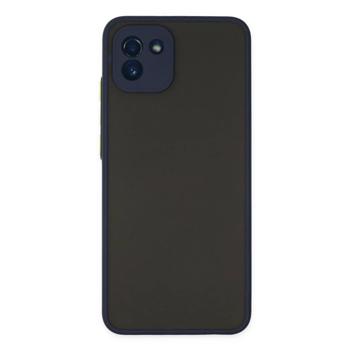 Mey İthalat®  Samsung Galaxy A03 Kılıf Montreal Silikon Kapak - Lacivert