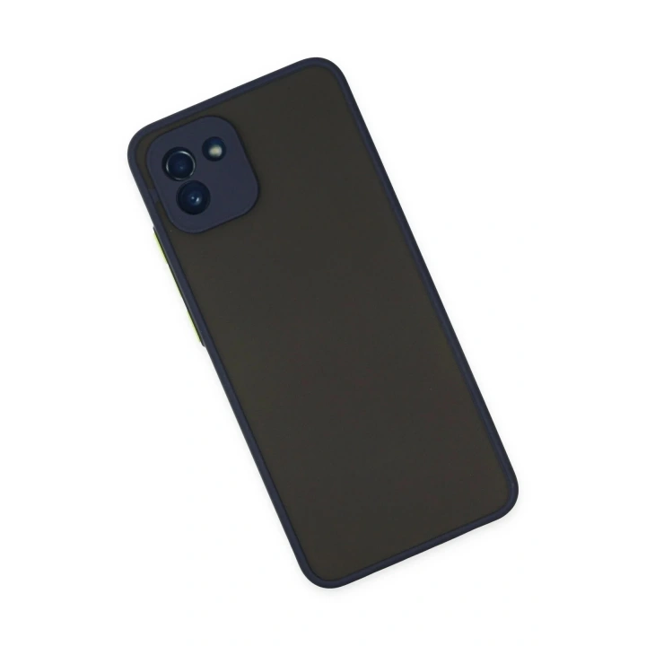 Mey İthalat®  Samsung Galaxy A03 Kılıf Montreal Silikon Kapak - Lacivert