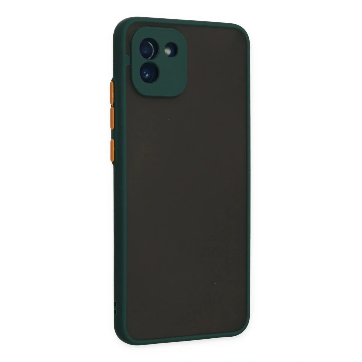 Mey İthalat®  Samsung Galaxy A03 Kılıf Montreal Silikon Kapak - Yeşil