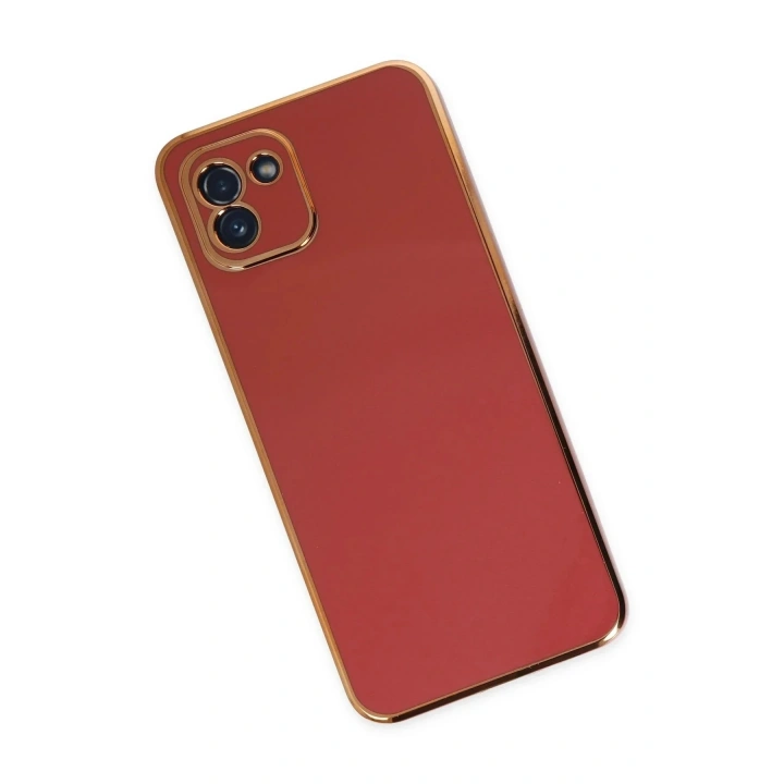 Mey İthalat®  Samsung Galaxy A03 Kılıf Volet Silikon - Kırmızı