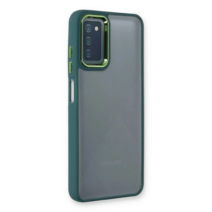 Mey İthalat®  Samsung Galaxy A03S Kılıf Dora Kapak - Haki Yeşil