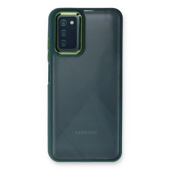 Mey İthalat®  Samsung Galaxy A03S Kılıf Dora Kapak - Haki Yeşil