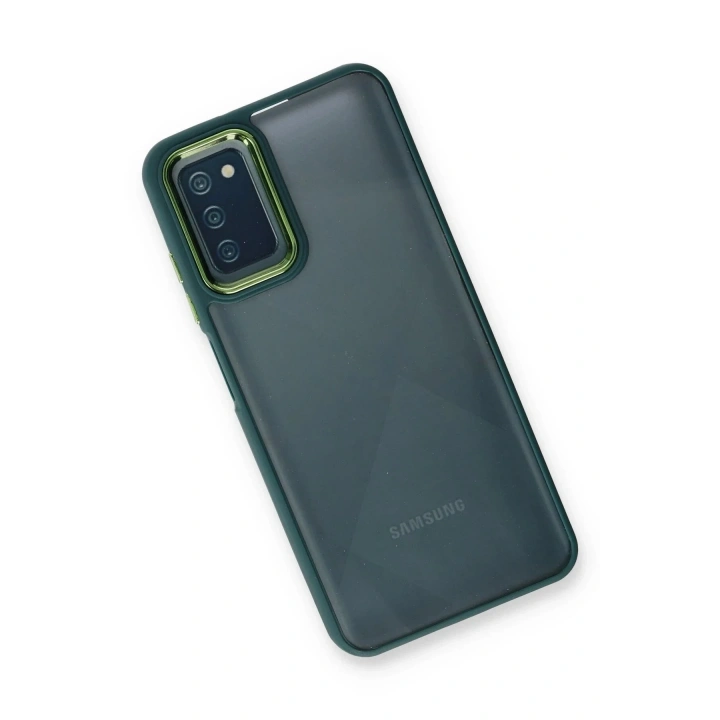 Mey İthalat®  Samsung Galaxy A03S Kılıf Dora Kapak - Haki Yeşil