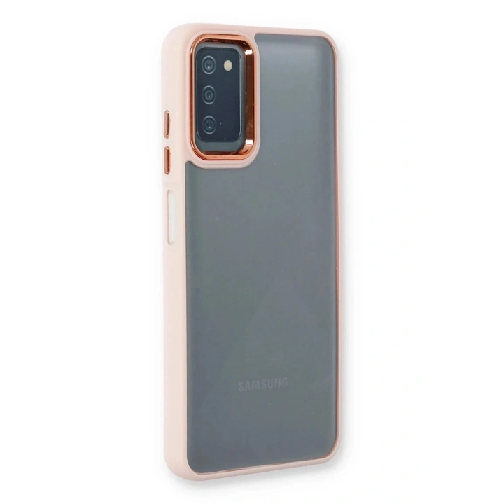 Mey İthalat®  Samsung Galaxy A03S Kılıf Dora Kapak - Pudra