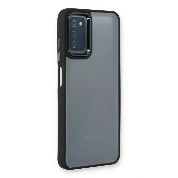Mey İthalat®  Samsung Galaxy A03S Kılıf Dora Kapak - Siyah