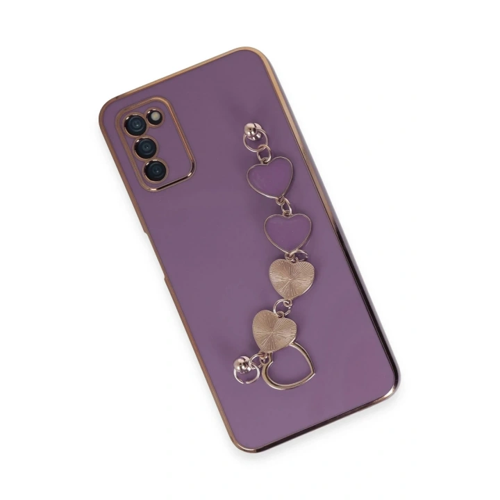 Mey İthalat®  Samsung Galaxy A03S Kılıf Esila Silikon - Mor