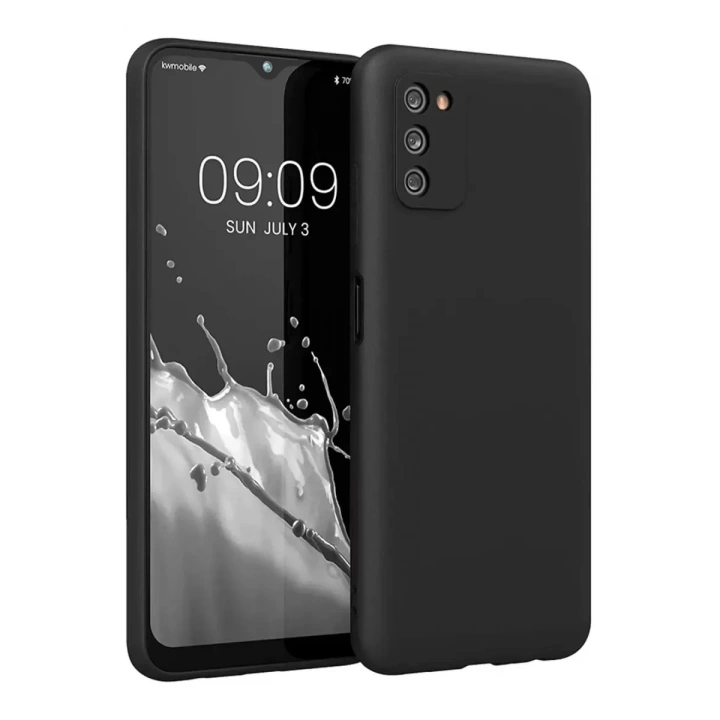 Mey İthalat®  Samsung Galaxy A03S Kılıf First Silikon - Siyah