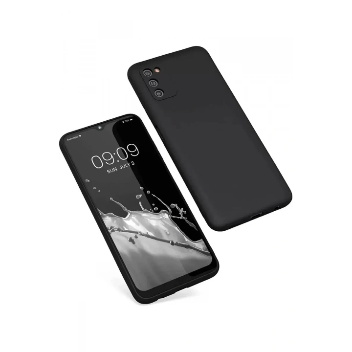 Mey İthalat®  Samsung Galaxy A03S Kılıf First Silikon - Siyah