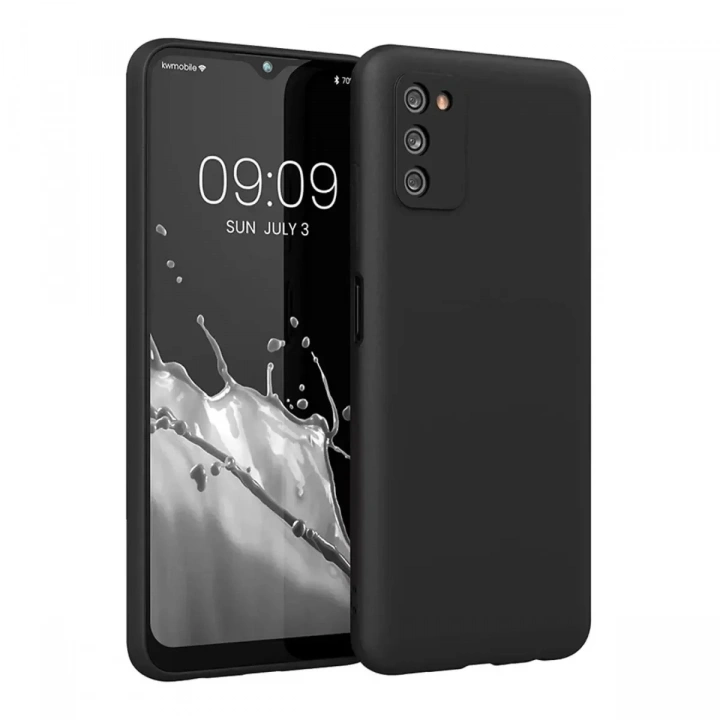 Mey İthalat®  Samsung Galaxy A03S Kılıf First Silikon - Siyah