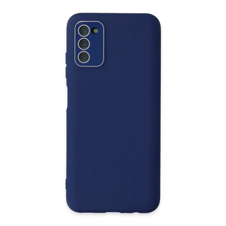Mey İthalat®  Samsung Galaxy A03S Kılıf Lansman Glass Kapak - Sky Blue