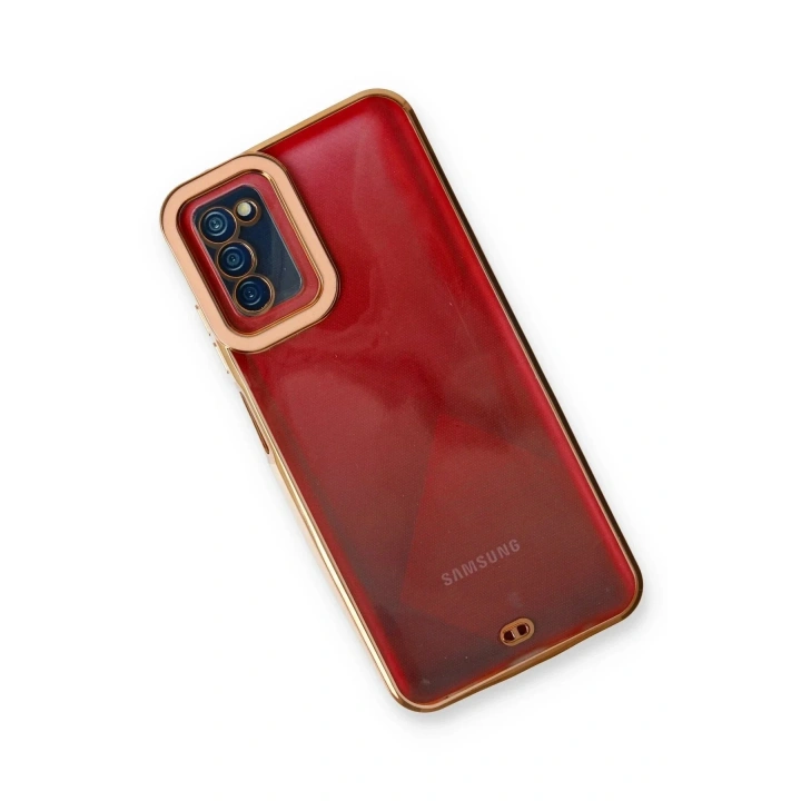 Mey İthalat®  Samsung Galaxy A03S Kılıf Liva Lens Silikon - Rose