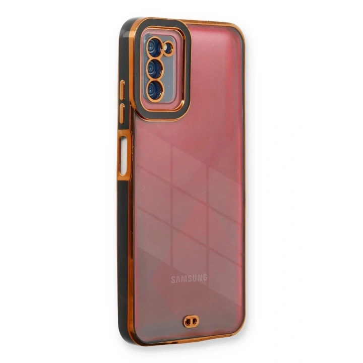 Mey İthalat®  Samsung Galaxy A03S Kılıf Liva Lens Silikon - Siyah