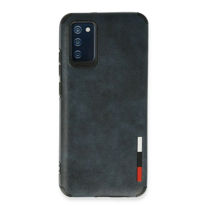 Mey İthalat®  Samsung Galaxy A03S Kılıf Loop Deri Silikon - Lacivert
