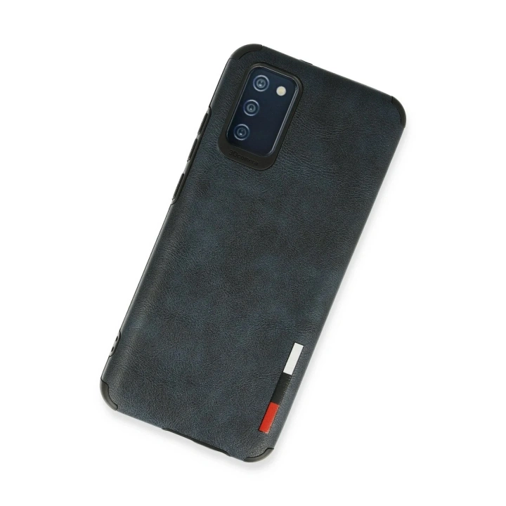 Mey İthalat®  Samsung Galaxy A03S Kılıf Loop Deri Silikon - Lacivert
