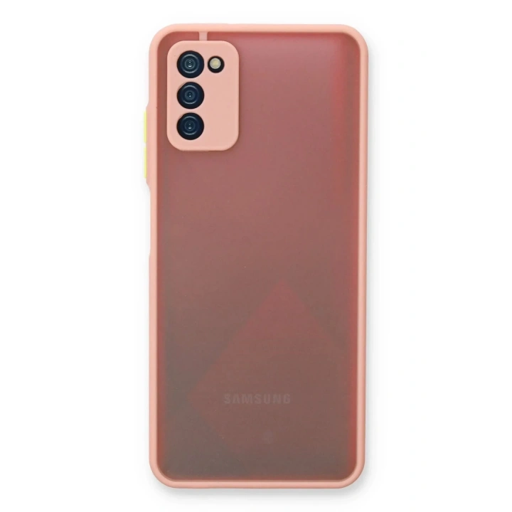 Mey İthalat®  Samsung Galaxy A03S Kılıf Montreal Silikon Kapak - Pembe
