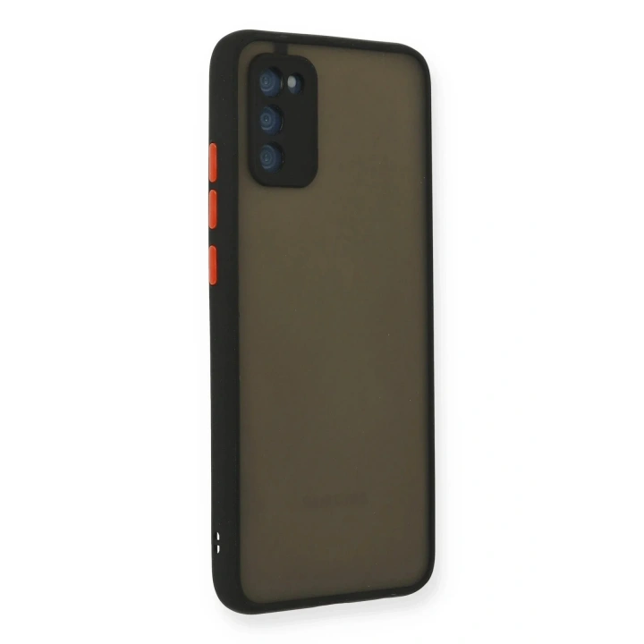 Mey İthalat®  Samsung Galaxy A03S Kılıf Montreal Silikon Kapak - Siyah