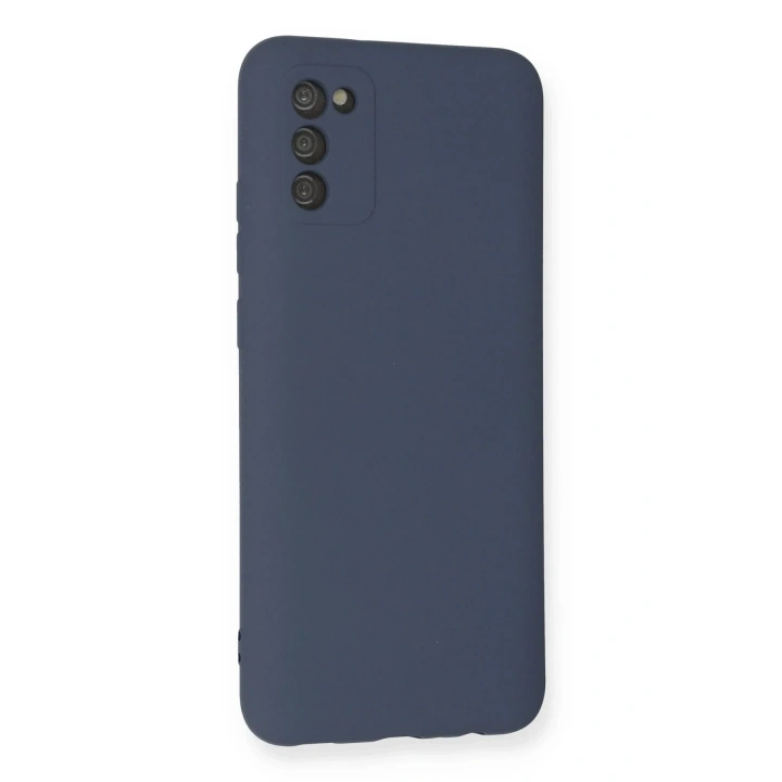 Mey İthalat®  Samsung Galaxy A03S Kılıf Nano içi Kadife Silikon - Gri