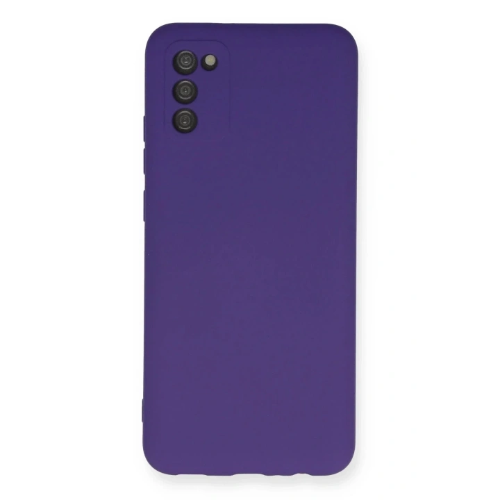 Mey İthalat®  Samsung Galaxy A03S Kılıf Nano içi Kadife Silikon - Mor