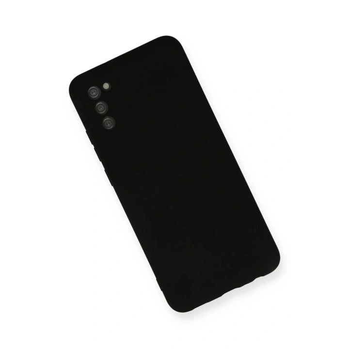 Mey İthalat®  Samsung Galaxy A03S Kılıf Nano içi Kadife Silikon - Siyah