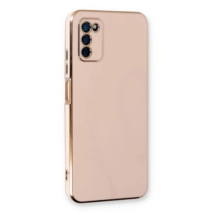 Mey İthalat®  Samsung Galaxy A03S Kılıf Volet Silikon - Pembe