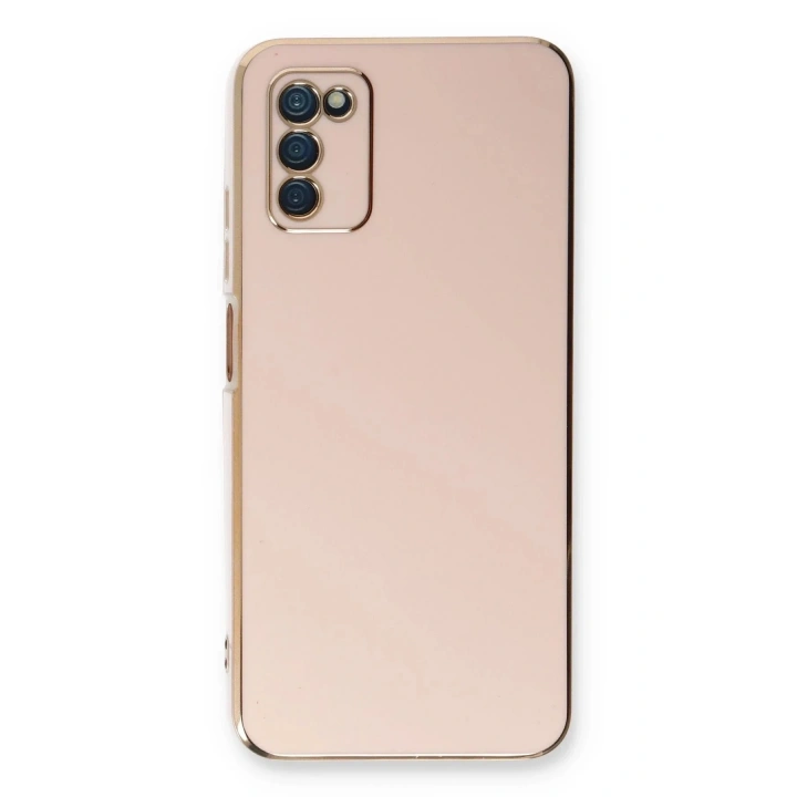 Mey İthalat®  Samsung Galaxy A03S Kılıf Volet Silikon - Pembe