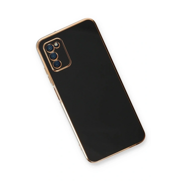 Mey İthalat®  Samsung Galaxy A03S Kılıf Volet Silikon - Siyah