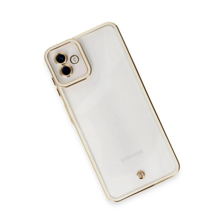 Mey İthalat®  Samsung Galaxy A04 Kılıf Liva Lens Silikon - Beyaz