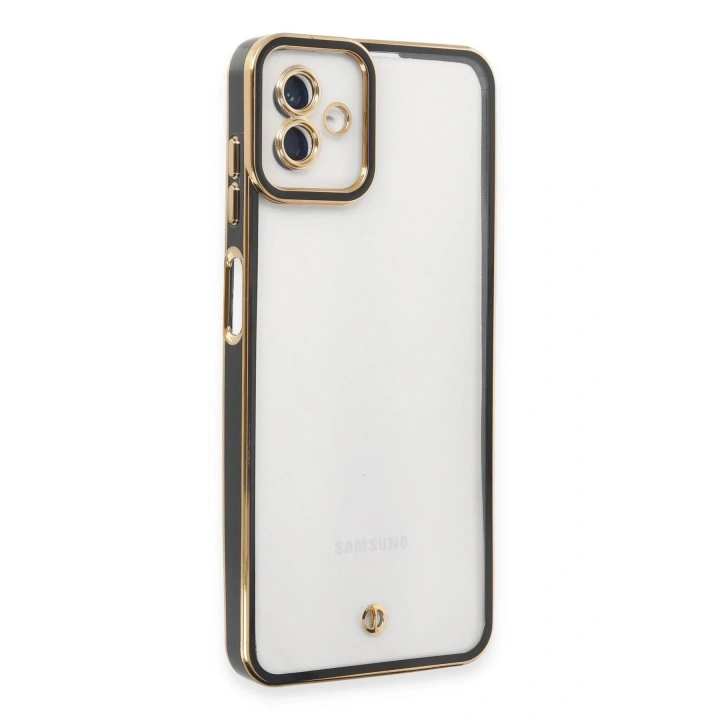 Mey İthalat®  Samsung Galaxy A04 Kılıf Liva Lens Silikon - Siyah