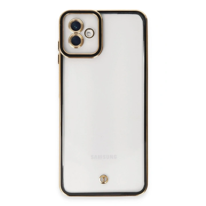 Mey İthalat®  Samsung Galaxy A04 Kılıf Liva Lens Silikon - Siyah