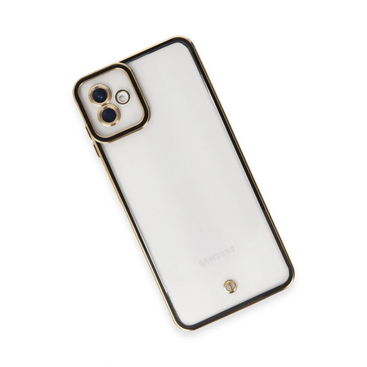 Mey İthalat®  Samsung Galaxy A04 Kılıf Liva Lens Silikon - Siyah