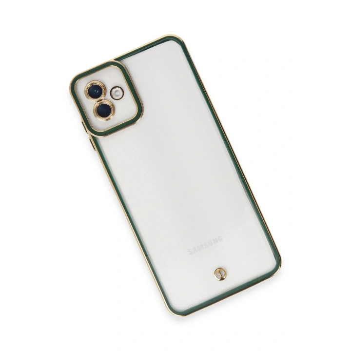 Mey İthalat®  Samsung Galaxy A04 Kılıf Liva Lens Silikon - Yeşil