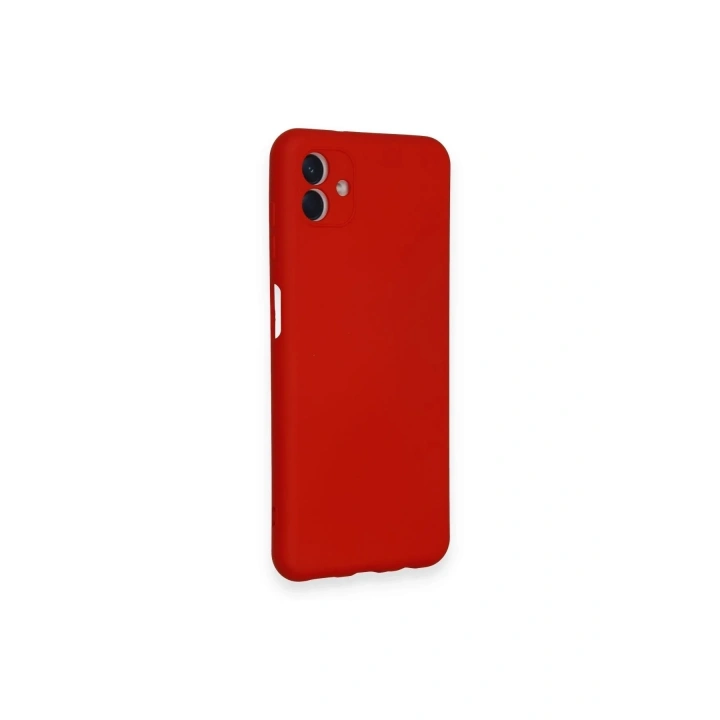 Mey İthalat®  Samsung Galaxy A04 Kılıf Nano içi Kadife Silikon - Kırmızı