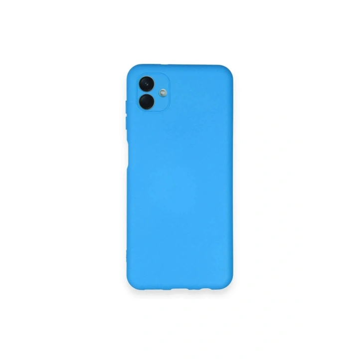Mey İthalat®  Samsung Galaxy A04 Kılıf Nano içi Kadife Silikon - Mavi