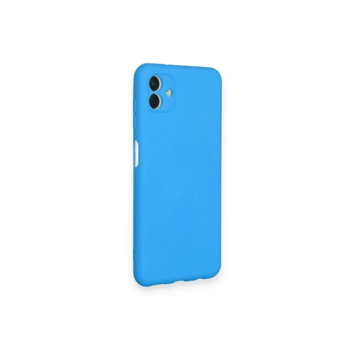 Mey İthalat®  Samsung Galaxy A04 Kılıf Nano içi Kadife Silikon - Mavi