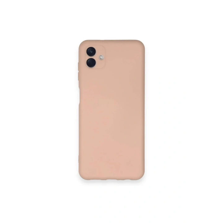 Mey İthalat®  Samsung Galaxy A04 Kılıf Nano içi Kadife Silikon - Pudra