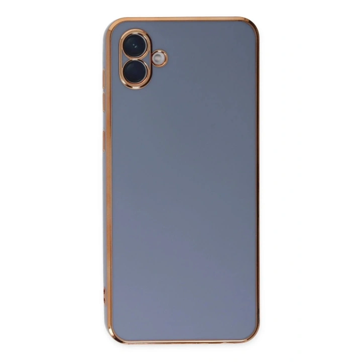 Mey İthalat®  Samsung Galaxy A04 Kılıf Volet Silikon - Mavi