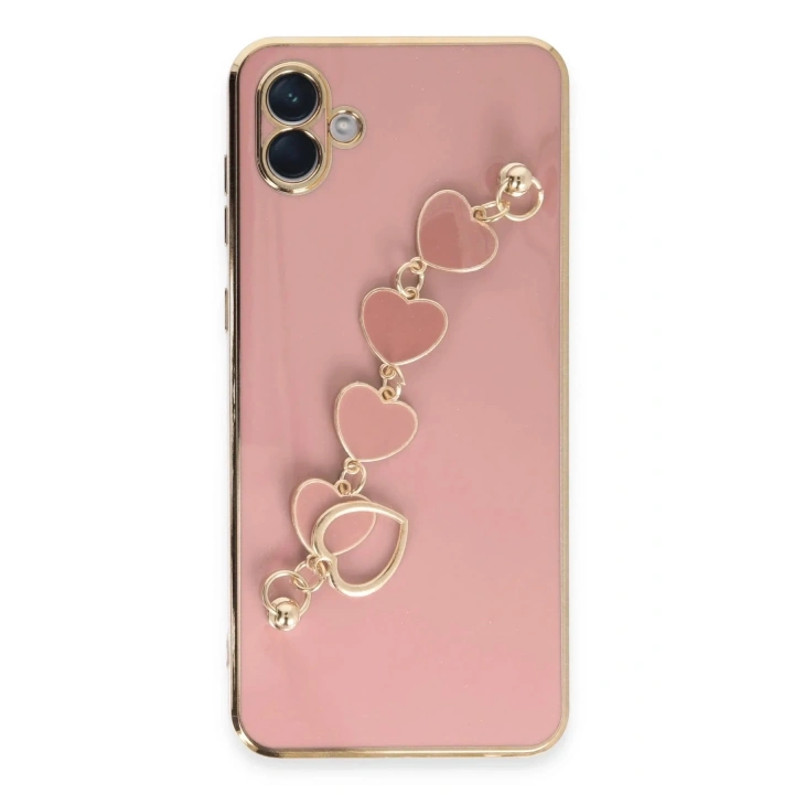 Mey İthalat®  Samsung Galaxy A04E Kılıf Esila Silikon - Pudra
