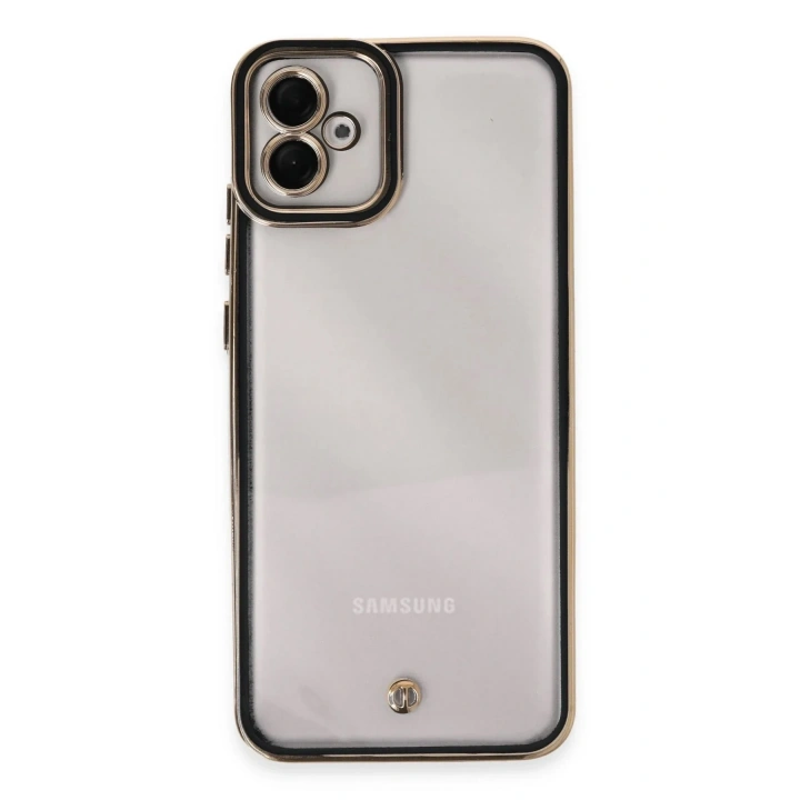 Mey İthalat®  Samsung Galaxy A04E Kılıf Liva Lens Silikon - Siyah