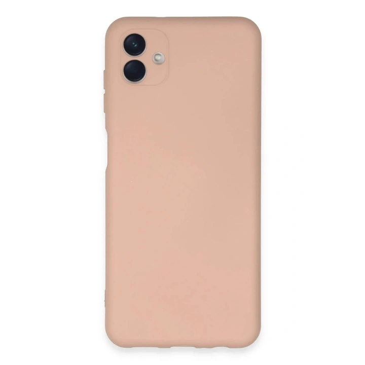 Mey İthalat®  Samsung Galaxy A04E Kılıf Nano içi Kadife Silikon - Pudra