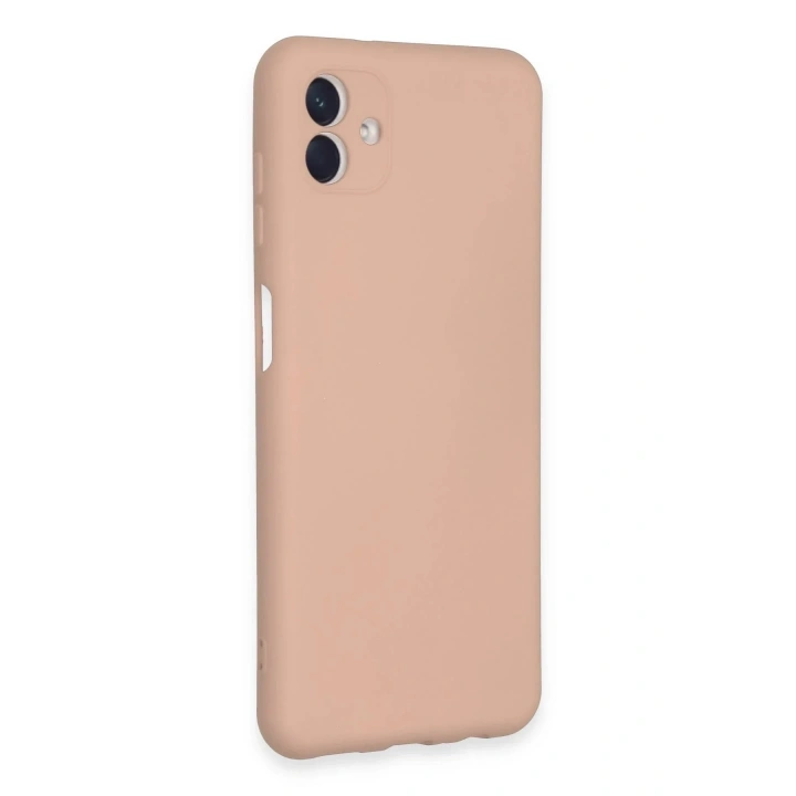 Mey İthalat®  Samsung Galaxy A04E Kılıf Nano içi Kadife Silikon - Pudra