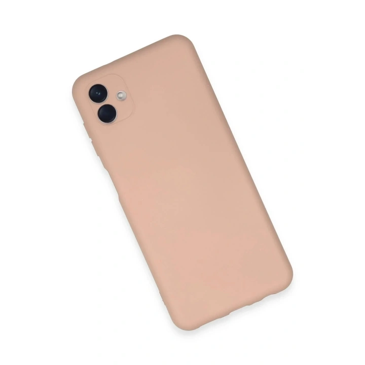 Mey İthalat®  Samsung Galaxy A04E Kılıf Nano içi Kadife Silikon - Pudra