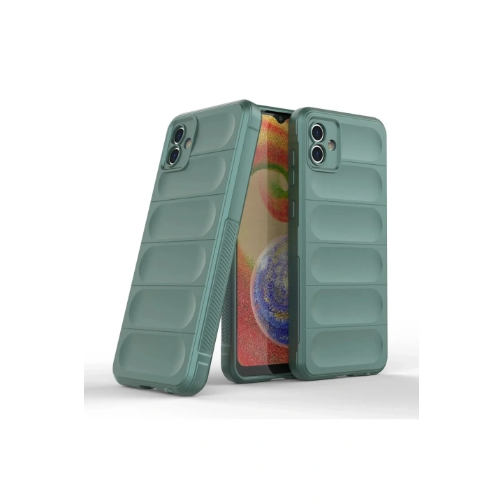 Mey İthalat®  Samsung Galaxy A04E Kılıf Optimum Silikon - Koyu Yeşil