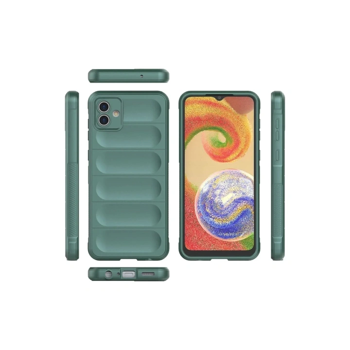 Mey İthalat®  Samsung Galaxy A04E Kılıf Optimum Silikon - Koyu Yeşil