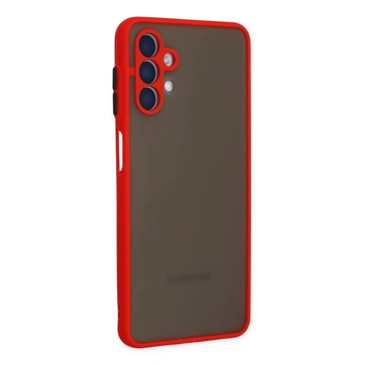 Mey İthalat®  Samsung Galaxy A04S Kılıf Montreal Silikon Kapak - Kırmızı
