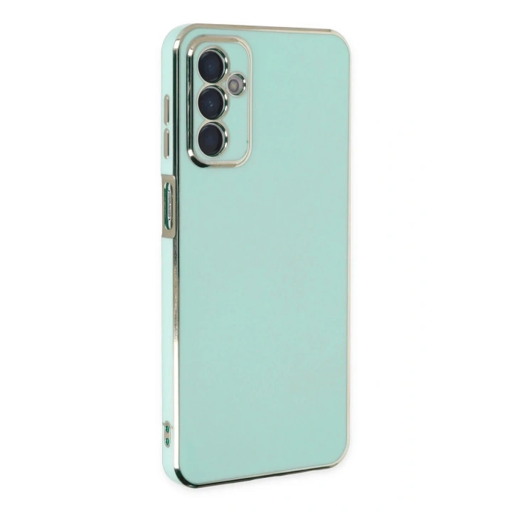 Mey İthalat®  Samsung Galaxy A04S Kılıf Volet Silikon - Açık Yeşil