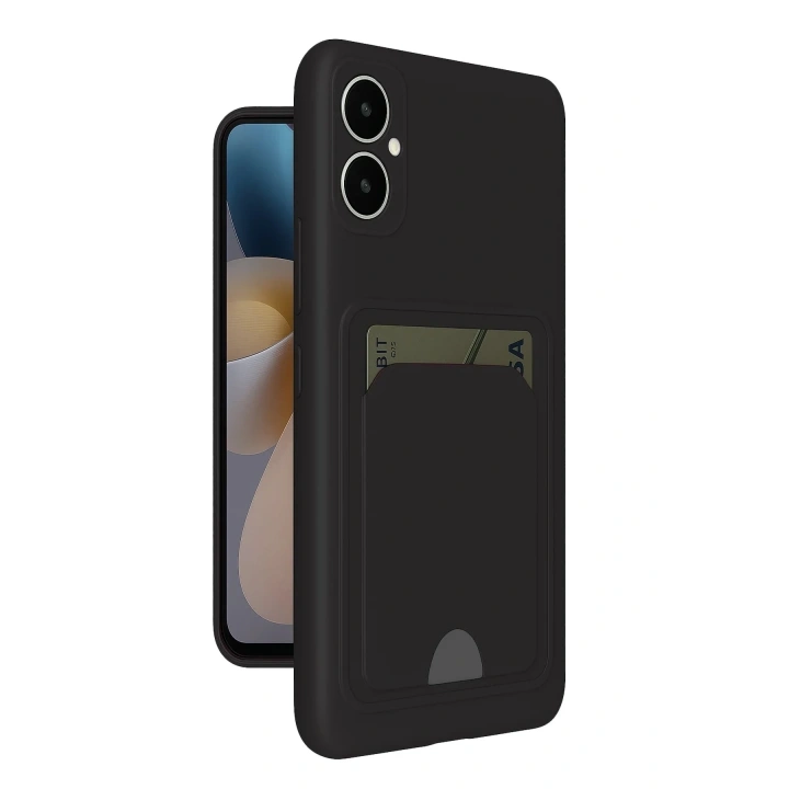 Mey İthalat®  Samsung Galaxy A05 Kelvin Kartvizitli Silikon - Siyah