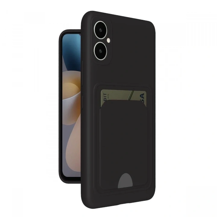 Mey İthalat®  Samsung Galaxy A05 Kelvin Kartvizitli Silikon - Siyah